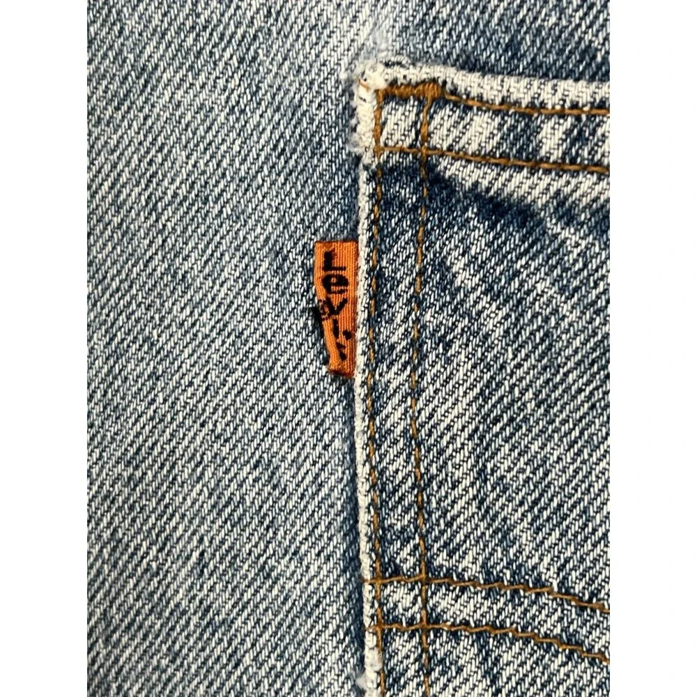 Vintage Levi's 550 Orange Tab Jeans Relaxed Fit 1997 Mens Size 40x30